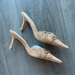 Tony bianco suede kitten heels